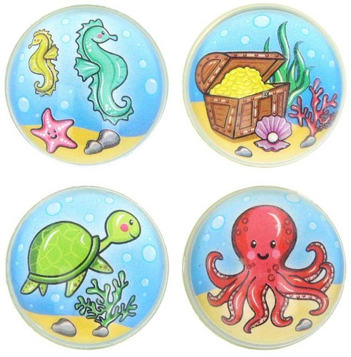 Sealife bouncy balls - balls, jet