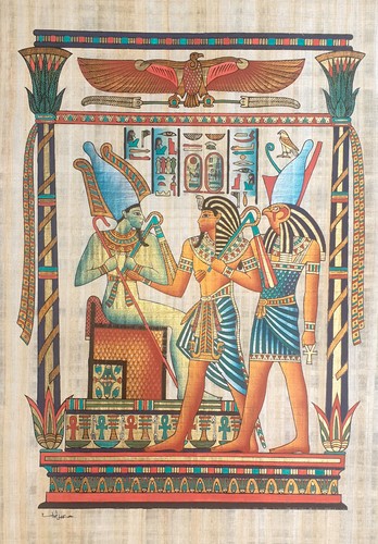 Egyptian papyrus painting - papyrus,