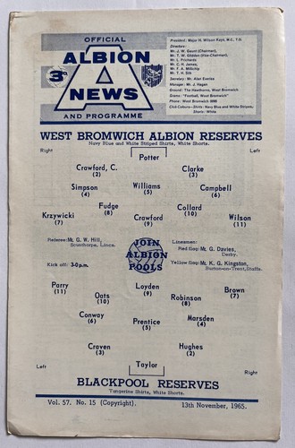 West bromwich albion - albion, reserves