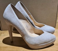 Dune Anise Beige Champagne Real Suede Leather Stiletto UK 3.5, EU 36, Nude