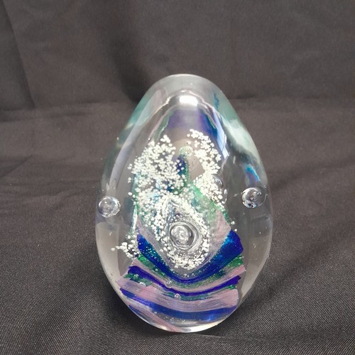 Art glass paperweight - art,