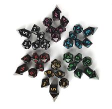 D20 Black Dice Set 7