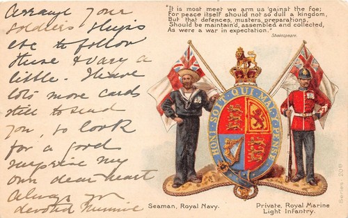 Postcard military private - postcard,