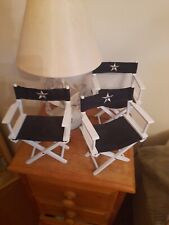 Gene Doll Directors Chairs X3