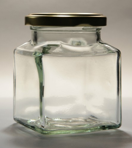 100 200g square glass jam - x,
