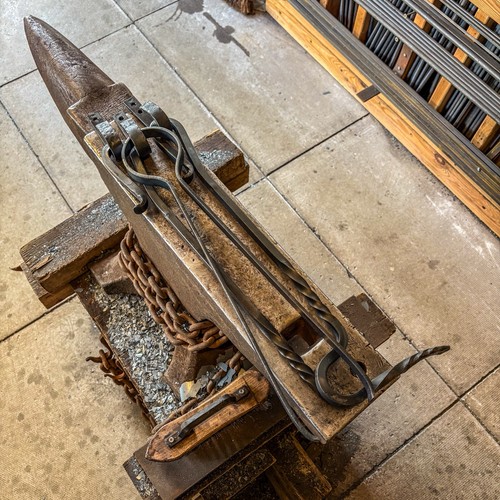 Blacksmith fire tongs poker - blacksmith, tongs,