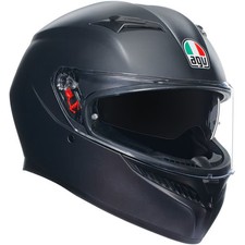AGV K3 Full Face ECE 22.06 Motorcycle Motorbike Helmet - Matt Black