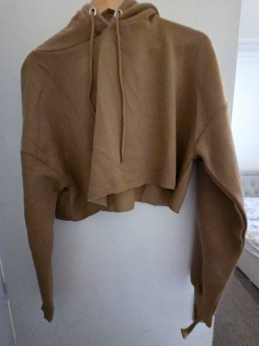 Women khaki cropped pullover - women's,