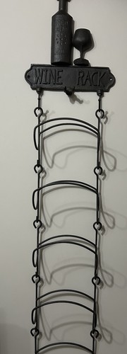 Cast iron wine rack wall - wine,