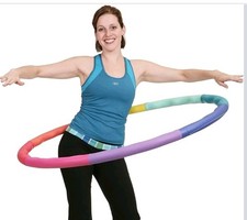 ACU HOOP Sports Hoop Weighted Hula Hoop 6lb Large Wavy Acu Hoop for Core Fitness