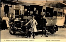 Postcard Albion Motor Bus Swan
