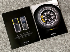 Original 2005 Magazine Advert Vertu Ascent Mobile Porsche Michelin SuperCup Ad