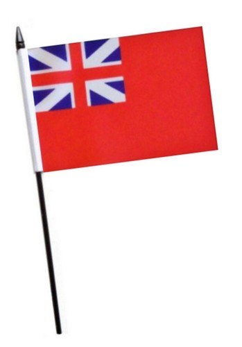 Colonial red ensign - red, hand
