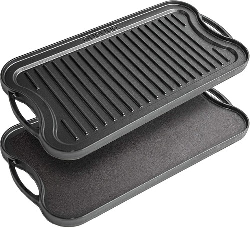Non stick cast iron reversible - non-stick,