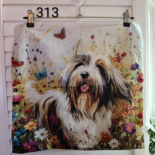 Bearded collie wildflowers - bearded,
