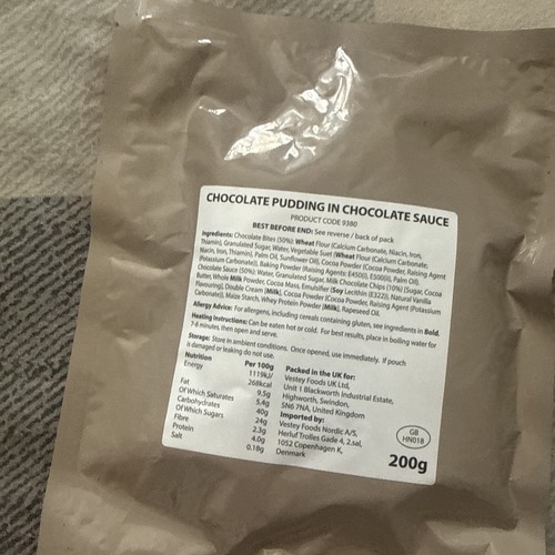 British army mre chocolate - british,