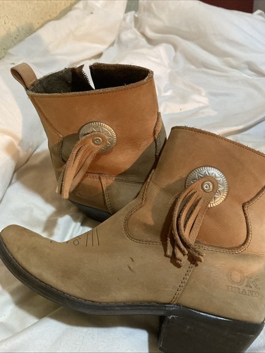 Women brown leather - brown,