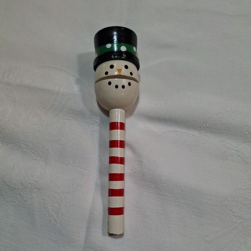 Vintage snowman wooden - snowman,