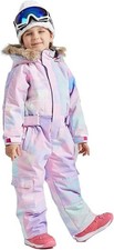 Kids One Piece Snowsuit Ski Jacket Waterproof Snow Jumpsuit Overalls - 9 Years