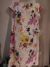 Billie & Blossom. Cream Pattern Dress.  Size 14