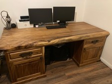 Beautiful Live Edge Desk Solid Wood