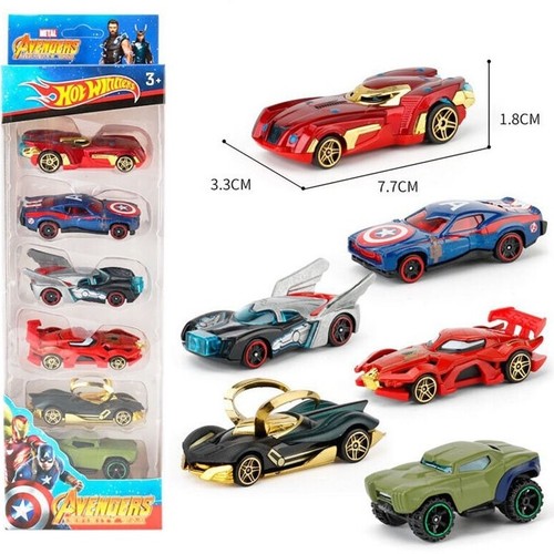 6pcs pixar avengers cars - 6pcs,