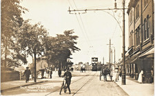 Sale Bridge & Railway Station by Richards. Tram.
