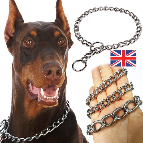 Stainless steel dog choke - steel,