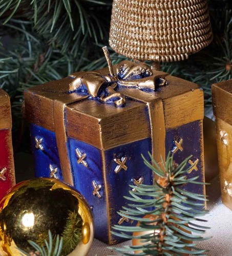 Gift box decorative candle - box,