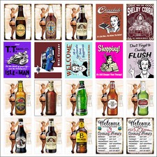 Various Retro Tin Metal Novelty Replica Signs Home Bar Kitchen Man Cave Shed M47