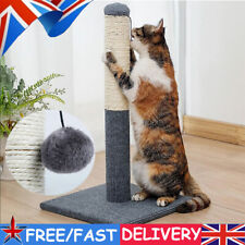 TALL LARGE CAT SCRATCHING POST 55CM STRONG NATURAL SISAL POLE HEAVY DUTY BSAE UK