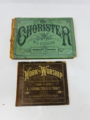 1880s antique hymnal books - 1880s,