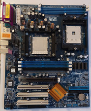 Asrock K8 Combo ATX Socket 754, Socket 939 AGP 8x Motherboard (recapped, tested)