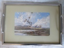 VINTAGE CHROME SERVING TRAY