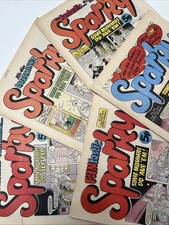 5 x SPARKY Comics 1977 Bundle - Vintage 1970s Comics