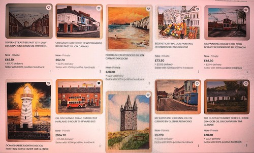 Ireland scenes oil - n,