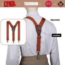 Tourbon Men's Suspenders Y