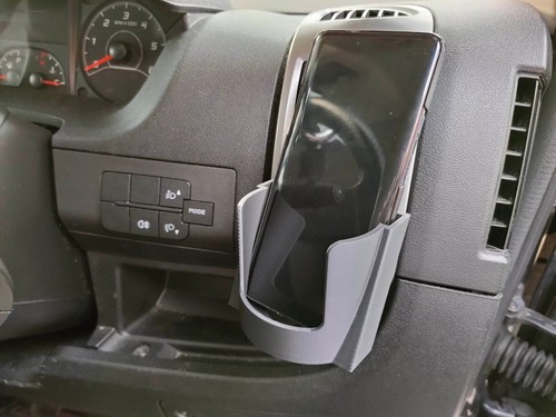 Clip phone cup - clip-on, for