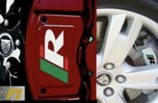 Jaguar XKR Brake Caliper Decals Stickers x 6. Choose colour when ordering.