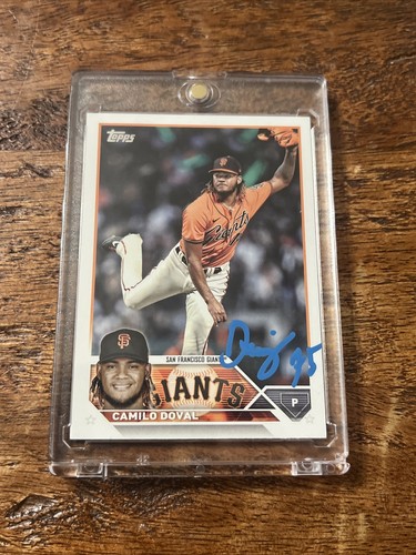 Camilo doval signed topps - signed,