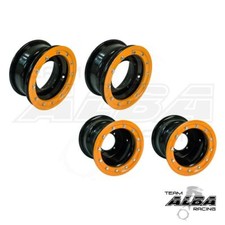 YFZ 450 450R Front Rear Wheels Beadlock 10x5 and 8x8 Alba Racing BO 41
