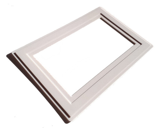White double light switch - double,