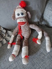 Vintage Handmade Sock Monkey
