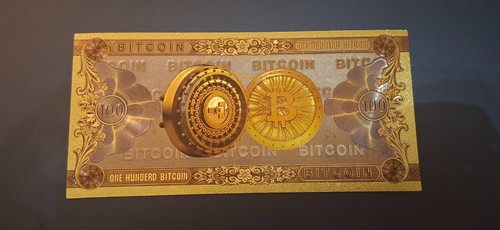 100 bitcoin btc banknote - 100,