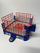 1991 Vintage WCW Slam Action Arena Cage Wrestling Ring Galoob (WWF WWE) 