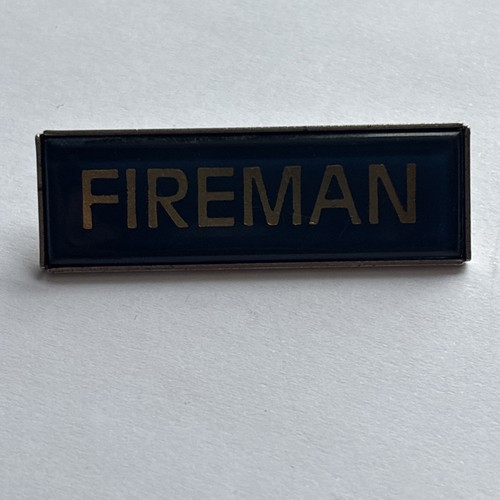Train fireman metal badge - metal,