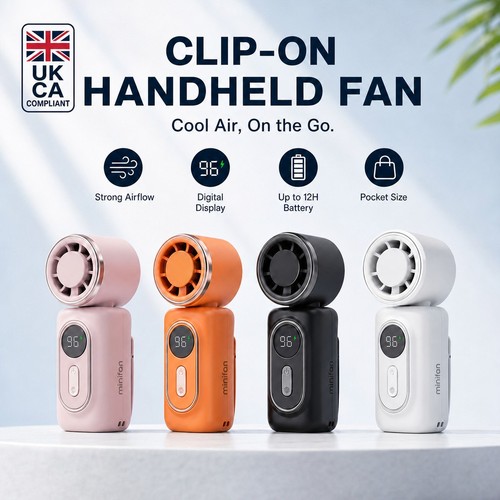 12h mini fan - 12h, battery