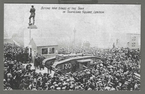 Vintage postcard buying war - vintage,