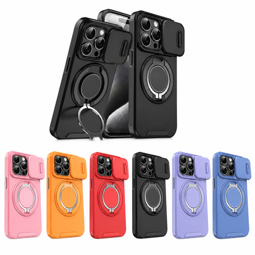 Magnetic ring stand phone case - stand,
