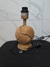 Juta Nautical Knot Table Lamp Bedside Lamp for Living Room